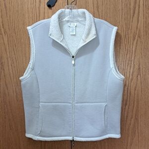 Women's Light Grey Fleece Vest